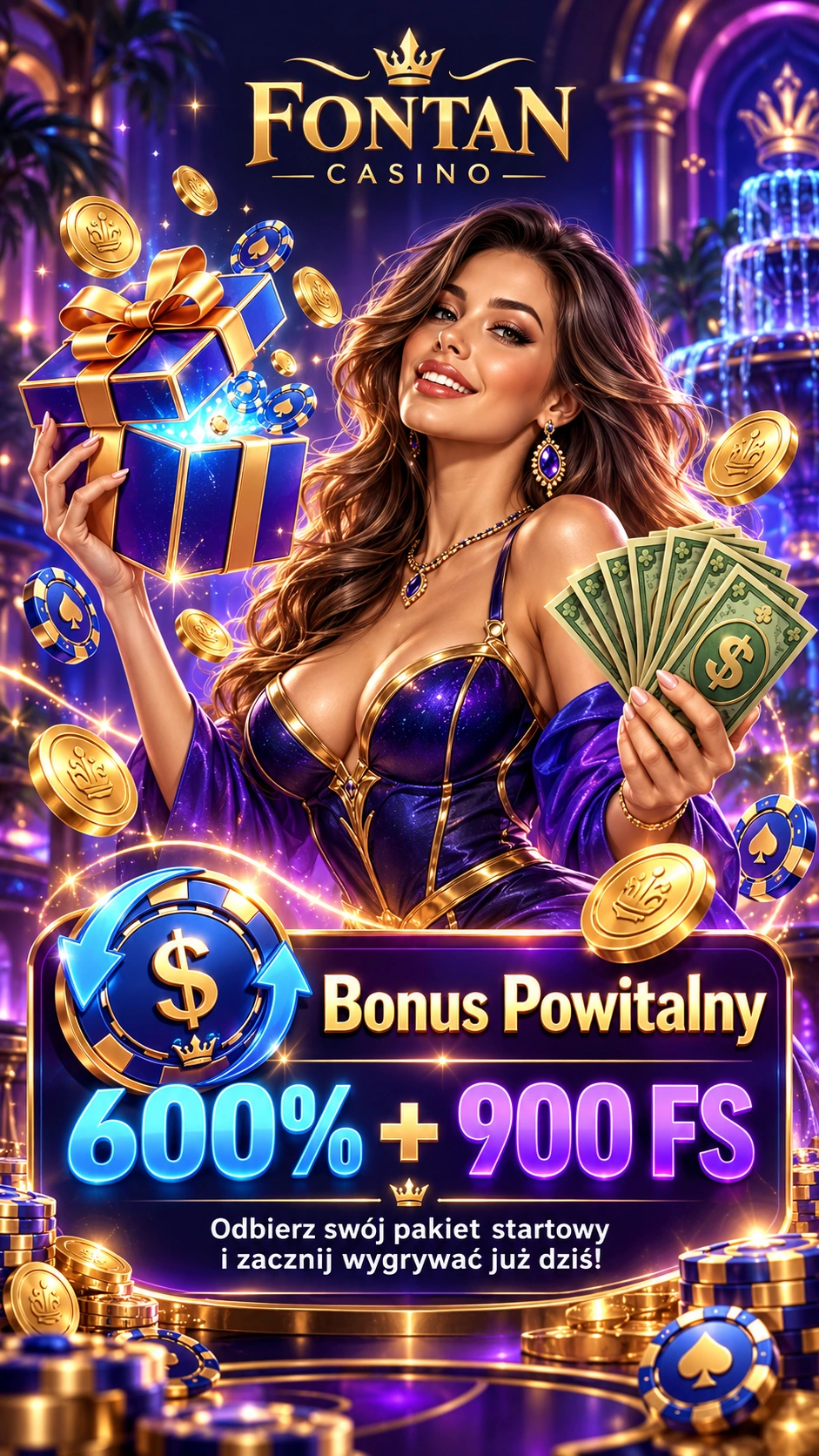 Podgląd strony docelowej partnera Fontan Casino
